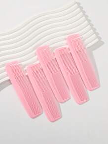 5pcs Portable Hair Combs, Colored Small Tooth Comb, Thick And Sparse Plastic Combs, Hair Accessories Tools ,Hair Styling Tools - 5pcs - View 4