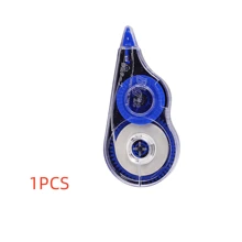 1 Pack Of 6 Pcs Random Color White Correction Tape Dispenser, Easy-To-Use Applicator For Instant Correction, Stationery And Office Supplies, Corrective Tape - Black - View 12