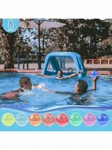 6/12/18PCS Willekeurige herbruikbare waterballonnen Ballen, zachte siliconen snel te vullen ballonnen Spetterplezier, Buitentuin Zomerfeest Gemakkelijk Snel Leuk Watergevecht Spel Voor Zwembad, Zomerfeest Cadeau Zwembad
