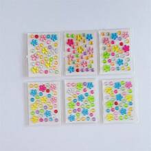 2/4/6 Pieces Mini Hearts & Stars Rhinestone Decals - Vibrant Acrylic Floral Appliques For Makeup, Eye Makeup Embellishments And Crafts - Ideal For Jewelry Making!