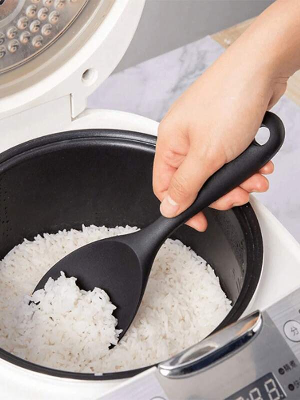 1 pieza Cuchara de arroz simple de color aleatorio para el hogar y la cocina