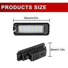 2 stuks CANBUS foutloze witte LED kentekenplaatverlichting + compatibel met VW Golf MK4-MK7, Passat B6/CC, Polo, Scirocco, Eos, voor Skoda Superb MK2 3T, Octavia, Fabia, voor Seat Leon MK2/MK3, Ibiza MK4/MK5, Altea, Toledo MK4, Bentley Continental GT/GTC, Flying Spur, Mulsanne - Super helder, eenvoudige installatie