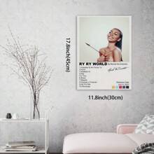 Framed Room Decor 1pc Mariah The Scientist "Ry Ry World" Album Canvas Poster, Wall Art, Music Decor For Living Room Bedroom, Contemporary Art Print Framed High Quality Canvas - 裱框 - 查看 2