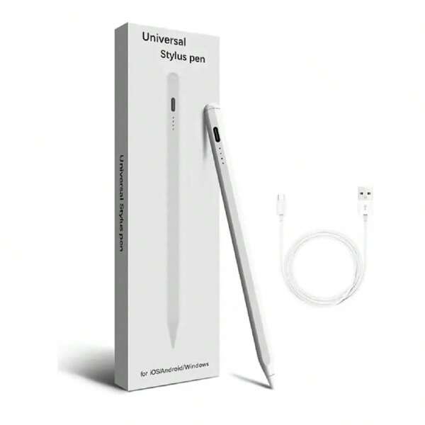 Lápiz para Visualización Táctil Android, iPhone, Tablet, Lápiz Táctil Gráfica Óptico para Dibujo Profesional, Lápiz Universal, Pluma para Pantalla Táctil, Lápiz con Bateria Duradera, Ideal para Oficina, Colegio, Adaptable a Todos los Telefonos Celulares.