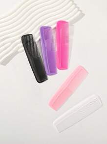 5pcs Portable Hair Combs, Colored Small Tooth Comb, Thick And Sparse Plastic Combs, Hair Accessories Tools ,Hair Styling Tools - 5pcs - View 11