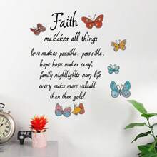 Colorful Butterfly English Decorative Wall Stickers Bathroom Toilet Stickers Living Room Bedroom Outdoor Refrigerator Stickers Kitchen Stickers Dining Room Decoration Beautification Home Wall Stickers Waterproof Removable PVC Material Gifts Birthday Graduation Home Decor Wall Decor Bathroom Decor Bedroom Decor Room Decoration Stuff Living Room Decor House Decor Home Decor Living Room Wall Paper Personalised Stickers