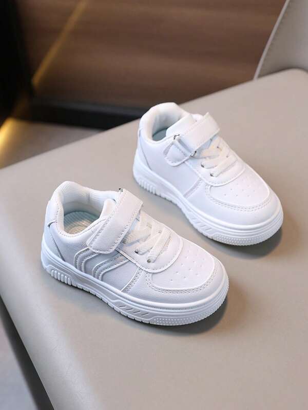 1 Pair Plain Comfortable Lightweight Low-Top Children Casual Shoes, Toddler Walking Shoes, Elementary Student Sneakers, Boys/Girls Spring/Autumn