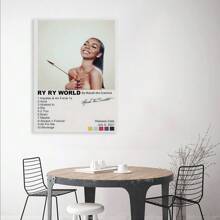 Framed Room Decor 1pc Mariah The Scientist "Ry Ry World" Album Canvas Poster, Wall Art, Music Decor For Living Room Bedroom, Contemporary Art Print Framed High Quality Canvas - 裱框 - 查看 5