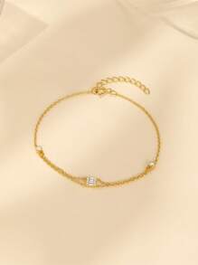 1 pièce Bracelet ajustable empilable avec nœud papillon pour femmes | Bijoux en argent sterling 925 hypoallergénique | Chaîne délicate romantique pour un port quotidien, mariage, fête | Boîte cadeau de Ramadan, bijoux fins
