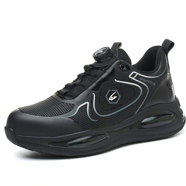 frysen frysen Scarpe da lavoro Uomo Scarpe antinfortunistiche Donna Scarpe leggere antiscivolo Punta in acciaio Scarpe antinfortunistiche comode e traspiranti con chiusura a torsione 37-46 EU