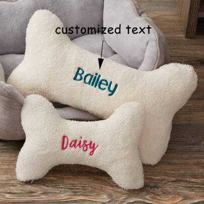 1pc Personalized Dog Bone Customizable Pet Name Toys, Pet Companion Gifts, Pet Furniture, Pet Gifts Ornamental, Engraved, Stainless Stylish, Fashion, Colorful, Vintage, Cute, Contracted, Cuties Custom, Unique, Customized, Personalized Ideal Gifts For Him, Ideal Gifts For Her Pet Lovers, Friends, Family, Her For Anniversaries, For Birthdays, Vacay Vibes, Fall Decor