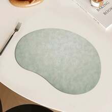 Nordic Style Heteroseksuele Textuur PU Placemats, Hoogwaardige Waterdichte Anti-Olie Warmte-Isolatie Eettafelmatten, Onderzetters