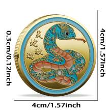 2025 Chiński Zodiak Rok Węża Feng Shui Szczęśliwy Kolekcjonerski