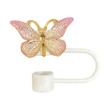 蝴蝶硅胶吸管盖防尘塞饮料奶茶吸管盖10MM吸管塞