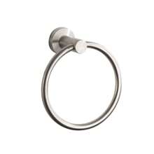 1 Anello portasciugamano rotondo, più resistente in acciaio inossidabile, per montaggio a parete in bagno, anello portasciugamano nero opaco e argento, porta asciugamani da mano, per bagno e cucina, set portasciugamani, regalo per la Festa della Mamma