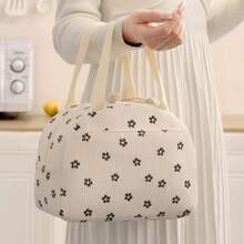 GODWOODS Insulated Black Daisy Lunch Bag For Women Men, Lunch Containers Reusable High Capacity Lunch Tote Bags For For Work Picnic Bag For School School Accessories School Stuff