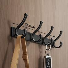 1pc Aluminum Alloy No-Drill Wall Mount Sturdy Hanger Hook, Entryway & Kitchen & Bathroom Storage Hooks,Bathroom Shelf,Hangers Hooks Hanger,Wall Pictures,White Hook,Black,Sticky Wall Hooks,Purse Hanger Wall,Wall Hangings,Picture Frame Hooks,Wall Picture Frame,Wall Hooks Self Adhesive,Hooks,Hook,Wall Hooks,Bathroom,Towel Holder,Hooks,Wall Hooks,Hooks,Wall Hook,Door Hanger