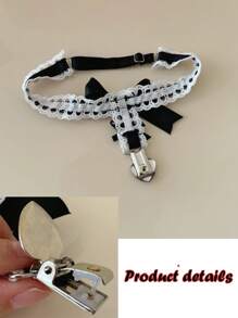 1pc Custom Wedding Garter, Heart Leg Garter Bow Elastic Band, Bridal Thigh Ring Accessories, Lace Wedding Garter Heart Black Leg Garter Women Girl Body Accessories, Adjustable Heart Lace Thigh Garter, Elastic Leg Garter Belt For Ladies Party, Black/Blue/Pink/White