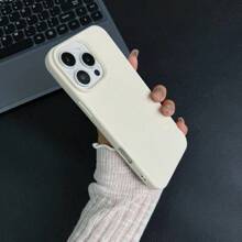 Funda de piel con textura de canto rodado de alta gama para iPhone 16/15 Pro Max/16 Pro, funda suave a prueba de golpes, diseño coreano creativo, minimalista, compatible con iPhone 14/13, iPhone 15 Pro Max, iPhone 16 Pro Max, iPhone 12, iPhone 11