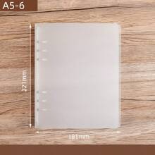 CENS Carpeta de anillas de plástico PP transparente y esmerilada en tamaños A4/B5/A5/A6/A7 - Colaboración de marca con fabricante original para archivar y organizar en oficina, hogar y escuela. Organizador de tarjetas y dinero, resistente para uso intensivo en negocios/oficina y escuela/estudiantes.