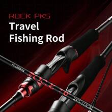 Rock Bass Fishing Rod Available In 6 6 7 And 10 Lengths Is Designed For Spinning And Casting With A Fast Action It Features A 2-Piece Medium-Heavy Construction Made From 24T High-Carbon Fiber Ensuring Durability And Strength Equipped With Stainless Steel Guides This Lightweight And Highly Sensitive Rod Is Perfect For Targeting Bass And Trout - ROCK PKS - View 2