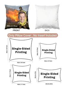 غطاء وسادة زخرفية مطبوع عليها صورة بيت مضحك على شكل موز مشتعل، هدية فريدة لأغراض عيد الحب للرجال أو الأزواج أو الزوجات