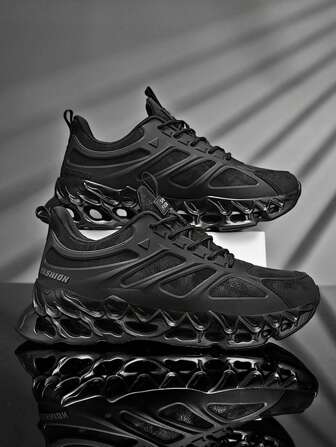 Men's Casual Air Cushion Sports Shoes, Comfortable Shock Absorption And Non-Slip Design Running Shoes, Suitable For Outdoor Sports And Daily Wear