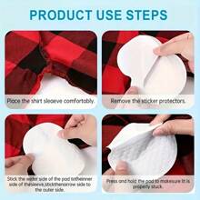50pcs/Pack Quick Absorbing Disposable Underarm Sweat Pads, Breathable Invisible Antiperspirant Pad For Summer, Suitable For Camping And Hiking