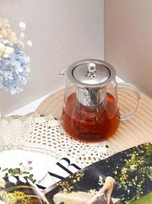 1 件玻璃茶壶茶具套装，家用耐热花茶壶带过滤器