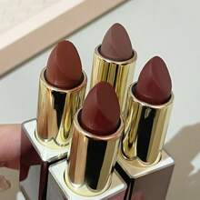 Lápiz labial mate con 3 opciones de color - Brillo de labios mate aterciopelado, impermeable y no desvaneciente que realza el color y aclara los labios, apto para todos los tonos de piel, colores de labios marrones y oscuros