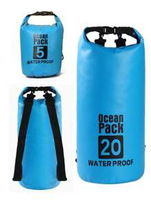 Portable Outdoor Sports Waterproof Bag, Hot Selling Cross-Border 5L 10L 20L PVC Waterproof Shoulder Bag/Backpack, Large Capacity Outdoor Waterproof Bag For Diving, Rafting, Swimming, Beach