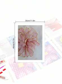 5D DIY Diamantmalerei Schöne Blumen, Diamant Kunst Bausatz Mosaik Heimdekoration Wandkunst, Geschenk für Freunde zu Weihnachten, Valentinstag, Halloween, Erntedankfest