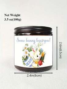 1pc Easter Scented Candle, Easter Cute Bunny Candle, Colorful Egg Scented Candle, Best Easter Gift For Friends, Scented Candle, Candle, Easter Candle, Candle,Candles, Gifts, Home Decor,Easter,Jar Candles , Ornaments, Decorations, Birthday Graduation