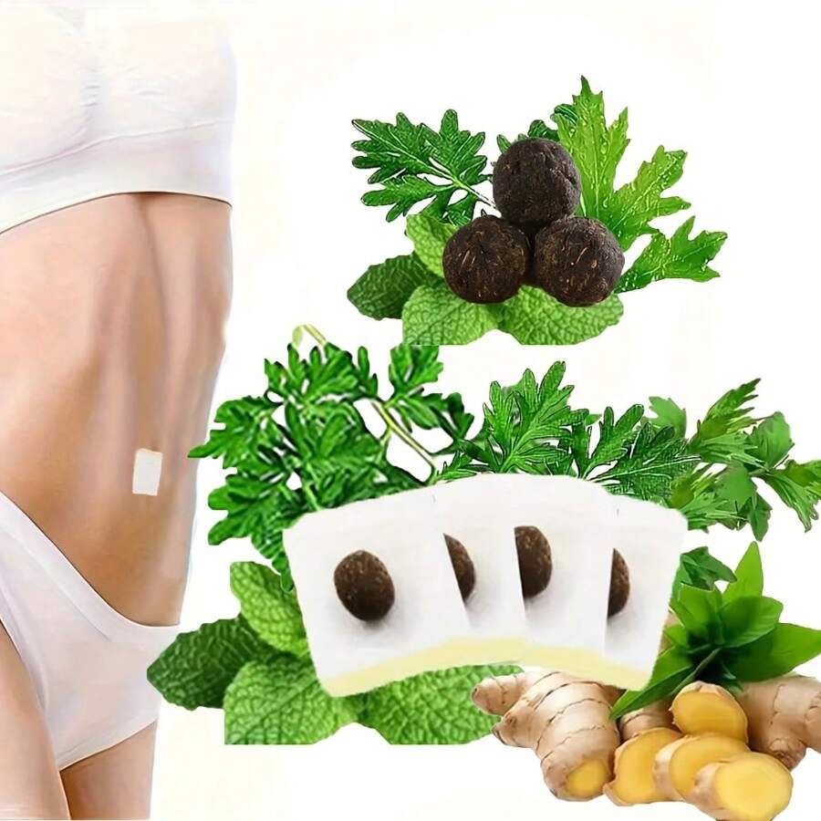 paquete de 120 parches para el ombligo con píldoras de artemisa, fórmula suave, alivia el estrés y el cansancio, regula el bazo y el estómago, dispersa la humedad, tela no tejida transpirable universal, adecuado para el ombligo, apto para hombres y mujeres, esencial para la familia y los viajes, fácil de usar - Multicolor - Ver 1