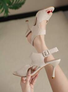 New Classic Beige High Heel Pointed Toe Casual Fashion Versatile Women Pumps, A Must-Have - View 2