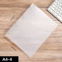 CENS Carpeta de anillas de plástico PP transparente y esmerilada en tamaños A4/B5/A5/A6/A7 - Colaboración de marca con fabricante original para archivar y organizar en oficina, hogar y escuela. Organizador de tarjetas y dinero, resistente para uso intensivo en negocios/oficina y escuela/estudiantes.