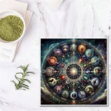 1 pieza Kit de Pintura de Diamantes, Kit de Arte de Diamantes de Perforación Completa - Pintura de Puntos de Diamante DIY, Arte y Artesanía de Perforación Completa, Adecuado para Decoración de Pared del Hogar y Regalos, Conjunto de Arte de Diamantes