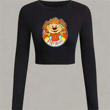 Pip Ahoy! Logo Crop Top Women'S Cropped Top Casual Sports T-Shirt