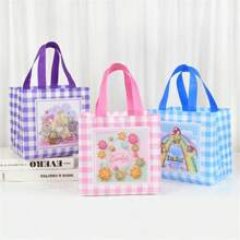 Easter Rabbit Non-Woven Bags Cartoon Bunny Egg Cookie Candy Gift Packaging Bags Shopping Bag Spring Easter Party Decoration Birthday Party Supplies