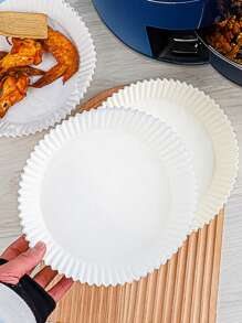 50/100pcs Air Fryer Papers, Food Baking Mat Sheets, Cooking Baking Parchment Paper, Kitchen Absorbent Oil Pad