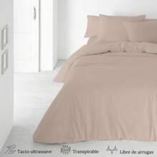 ICEHOME ICEHOME - Funda Nórdica Lisa - 100 % Microfibra Ecológica - ✅ Entrega 2-5 días ✅ - Ultrasuave, Transpirable y Libre de Arrugas - Funda Nórdica + Funda de almohada lisas - Compatible con todas las camas y estaciones.