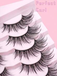 7 par rzęs w stylu Daily Casual Date Party Fairy Eyelashes Cross Mermaid Style sztuczne rzęsy, długość 5-20 mm