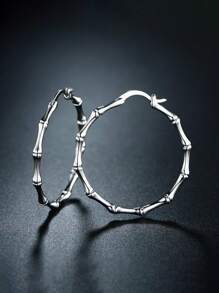 1 Paar Charm 925 Sterling Silber Creolen Ohrringe Hochzeitstag Ohrschmuck für Frauen Geschenk Edel Schmuck