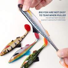 T-Tail Soft Fishing Lures, Widely Used For Swimming Lures In Most Water Bodies, Suitable For Most Fish Species