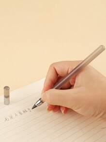 1pc Simple Fashion Not Easy To Break Free Sharpening Pencil Acrylic Pencil Bar Office Learning Essential