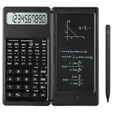 Scientific Calculator With LCD Notepad – 10-Digit Large Display, Foldable Design, Solar & Battery Powered – Ideal For Students, Office, And School Supplies - 黑色 - 查看 3