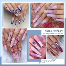 Morovan Slip Solution Poly Gel Big 8Oz 240ML Extension Nail Gel Slip Solution With Brush Anti-Stick Gel Liquid Solution Bottle Cap As A Cup Poly Gel Solution Liquid Easy DIY Gel Solution At Home - Xanh đậm - Xem 7