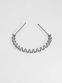 Set de 3 bandas de pelo invisibles para hombre con patrón de ola, adecuadas para uso diario, fitness, deporte, prendas para la cabeza, diademas, aros para el cabello