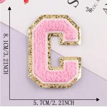8CM Patch Letters For Clothes Alphabet Sticky Letter Clothing Bags Jacket Iron On Letter Emblems Chenille Patches For DIY MC006 - Multicolor - View 9