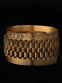 Bracelet That Never Gets Old! Roman Numerals + Unique Square Design, Exuding High-End Elegance